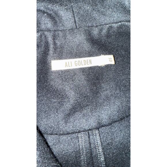 ALI GOLDEN Black Wool Kimono Oversized Coat ONE SIZE - Picture 8 of 10